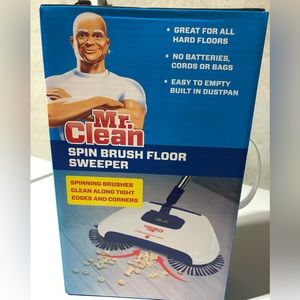 Mr Clean Spin Brush Floor Sweeper / Hard Floors / No Batteries Cords